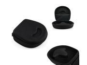 DURAGADGET Hard Protective Headphone Storage Case Black For Kids Peppa Pig Stereo Headphones With Netted Pocket