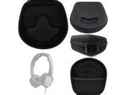 DURAGADGET Hard Shell EVA Headphone Case Black for SteelSeries Flux Gaming Headset with Internal Netted Accessories Pocket