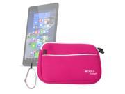 DURAGADGET Pink Water Resistant Soft Neoprene Case with Front Storage Compartment For The NEW Linx 810 820