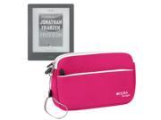 DURAGADGET Hot Pink Water Resistant Neoprene Sleeve With Front Zip Pocket For Kobo Kobo Aura HD 6.8