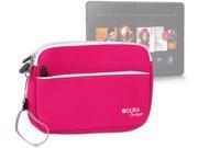 DURAGADGET Premium Quality Water Resistant Travel Pouch Style Case in Pink Neoprene for NEW Amazon Fire HDX 8.9 Tablet