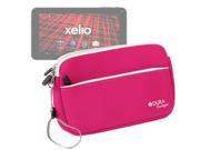 DURAGADGET Pink Neoprene Cover With Front Storage Pocket For Xelio P900A BK Tablet With 8GB Memory