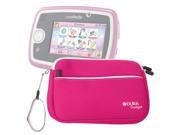 DURAGADGET Hot Pink 8 Neoprene Carry Case with Front Storage Compartment for New Leapfrog EPIC Tablet LeapPad 3 LeapPad 3x LeapPad Ultra XDI