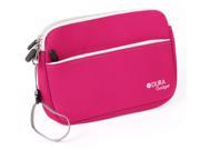 DURAGADGET Pink Water Resistant Neoprene Carry Case With Front Zip Pocket For Trimble Yuma 2 Windows 7 OS 1.6Ghz Intel Atom Dual Core Processor Outdoor Rugge