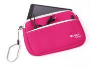 DURAGADGET Hot Pink Water Resistant Neoprene Sleeve With Front Zip Pocket For Sunstech TAB900 WT Tablet De 9