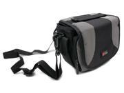 Lightweight Ultra Portable Carry Case with Padded Compartmentalized Interior and Shoulder Strap for the Nikon Coolpix S5300 Compact Digital Camera by DURAG