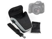 DURAGADGET Black Water Resistant Nylon Protective Carry Case for Sony SLT A58 Sony CyberShot DSC RX10