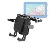 DURAGADGET Premium In Car Tablet Headrest Mount with Adjustable Arms Compatible with the ittle UK Kids 7 Premium Quad Core Android 4.4 Tablet PC