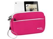 DURAGADGET Hot Pink Water Resistant Neoprene Sleeve With Front Zip Pocket For Acer Iconia A1 810 L416 7.9 Inch 16 GB Tablet
