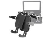 DURAGADGET Headrest Mount With Extendable Arms For DBPower 9.5 Swivel Screen Handheld Portable DVD Player Remote Car Adapter DVD VCD CD SD MP3 MP4 USB TV Game