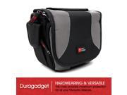 DURAGADGET Padded Camcorder Bag Case With Shoulder Strap Zip Pockets For Samsung HMX QF30 HMX F80 HMX F90 Sony Alpha SLT A58
