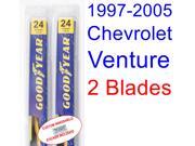 1997-2005 Chevrolet Venture Replacement Wiper Blade Set/Kit (Set of 2 Blades) (1998,1999,2000,2001,2002,2003,2004) 1997-2005 Chevrolet Venture Replacement Wiper Blade Set/Kit (Set of 2 Blades) (1998,1999,2000,2001,2002,2003,2004)