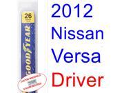 2012 Nissan Versa Hatchback Wiper Blade Driver