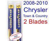 2008 2010 Chrysler Town Country Replacement Wiper Blade Set Kit Set of 2 Blades 2009