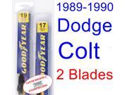 1989-1990 Dodge Colt Replacement Wiper Blade Set/Kit (Set of 2 Blades) 1989-1990 Dodge Colt Replacement Wiper Blade Set/Kit (Set of 2 Blades)