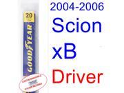 2004-2006 Scion xB Wiper Blade (Driver) (2005) 2004-2006 Scion xB Wiper Blade (Driver) (2005)