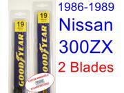 1986-1989 Nissan 300ZX Replacement Wiper Blade Set/Kit (Set of 2 Blades) (1987,1988) 1986-1989 Nissan 300ZX Replacement Wiper Blade Set/Kit (Set of 2 Blades) (1987,1988)