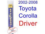 2002-2008 Toyota Corolla(S) Wiper Blade (Driver) (2003,2004,2005,2006,2007) 2002-2008 Toyota Corolla(S) Wiper Blade (Driver) (2003,2004,2005,2006,2007)