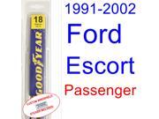 1991-2003 Ford Escort Wiper Blade (Passenger) (1992,1993,1994,1995,1996,1997,1998,1999,2000,2001,2002) 1991-2003 Ford Escort Wiper Blade (Passenger) (1992,1993,1994,1995,1996,1997,1998,1999,2000,2001,2002)
