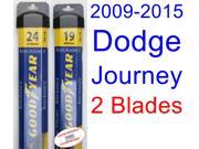 2009-2015 Dodge Journey Replacement Wiper Blade Set/Kit (Set of 2 Blades) (Goodyear Wiper Blades-Assurance) (2010,2011,2012,2013,2014) 2009-2015 Dodge Journey Replacement Wiper Blade Set/Kit (Set of 2 Blades) (Goodyear Wiper Blades-Assurance) (2010,2011,2012,2013,2014)