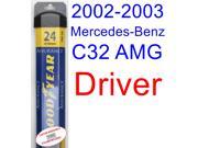 2002 2003 Mercedes Benz C32 AMG Base Wiper Blade Driver Goodyear Wiper Blades Assurance