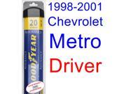 1998-2001 Chevrolet Metro Wiper Blade (Driver) (Goodyear Wiper Blades-Assurance) (1999,2000) 1998-2001 Chevrolet Metro Wiper Blade (Driver) (Goodyear Wiper Blades-Assurance) (1999,2000)
