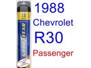 1988 Chevrolet R30 Wiper Blade (Passenger) (Goodyear Wiper Blades-Assurance) 1988 Chevrolet R30 Wiper Blade (Passenger) (Goodyear Wiper Blades-Assurance)