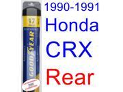 1990-1991 Honda CRX Wiper Blade (Rear) (Goodyear Wiper Blades-Assurance) 1990-1991 Honda CRX Wiper Blade (Rear) (Goodyear Wiper Blades-Assurance)