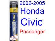 2002-2005 Honda Civic Si Wiper Blade (Passenger) (Goodyear Wiper Blades-Assurance) (2003,2004) 2002-2005 Honda Civic Si Wiper Blade (Passenger) (Goodyear Wiper Blades-Assurance) (2003,2004)