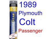 1989 Plymouth Colt E Wiper Blade Passenger Goodyear Wiper Blades Assurance