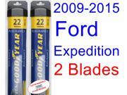2009-2015 Ford Expedition Replacement Wiper Blade Set/Kit (Set of 2 Blades) (Goodyear Wiper Blades-Assurance) (2010,2011,2012,2013,2014) 2009-2015 Ford Expedition Replacement Wiper Blade Set/Kit (Set of 2 Blades) (Goodyear Wiper Blades-Assurance) (2010,2011,2012,2013,2014)