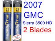 2007 GMC Sierra 3500 HD Replacement Wiper Blade Set/Kit (Set of 2 Blades) (Goodyear Wiper Blades-Assurance) 2007 GMC Sierra 3500 HD Replacement Wiper Blade Set/Kit (Set of 2 Blades) (Goodyear Wiper Blades-Assurance)