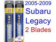 2005-2009 Subaru Legacy Replacement Wiper Blade Set/Kit (Set of 2 Blades) (Goodyear Wiper Blades-Assurance) (2006,2007,2008) 2005-2009 Subaru Legacy Replacement Wiper Blade Set/Kit (Set of 2 Blades) (Goodyear Wiper Blades-Assurance) (2006,2007,2008)