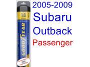 2005-2009 Subaru Outback Wagon Wiper Blade (Passenger) (Goodyear Wiper Blades-Assurance) (2006,2007,2008) 2005-2009 Subaru Outback Wagon Wiper Blade (Passenger) (Goodyear Wiper Blades-Assurance) (2006,2007,2008)