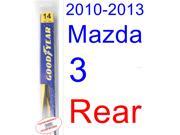 2010-2013 Mazda 3 Wiper Blade (Rear) (Goodyear Wiper Blades-Assurance) (2011,2012) 2010-2013 Mazda 3 Wiper Blade (Rear) (Goodyear Wiper Blades-Assurance) (2011,2012)