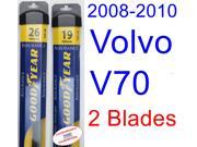 2008-2010 Volvo V70 Replacement Wiper Blade Set/Kit (Set of 2 Blades) (Goodyear Wiper Blades-Assurance) (2009) 2008-2010 Volvo V70 Replacement Wiper Blade Set/Kit (Set of 2 Blades) (Goodyear Wiper Blades-Assurance) (2009)