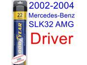 2002-2004 Mercedes-Benz SLK32 AMG Base Wiper Blade (Driver) (Goodyear Wiper Blades-Assurance) (2003) 2002-2004 Mercedes-Benz SLK32 AMG Base Wiper Blade (Driver) (Goodyear Wiper Blades-Assurance) (2003)