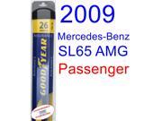 2009 Mercedes-Benz SL65 AMG Black Series Wiper Blade (Passenger) (Goodyear Wiper Blades-Assurance) 2009 Mercedes-Benz SL65 AMG Black Series Wiper Blade (Passenger) (Goodyear Wiper Blades-Assurance)