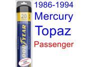 1986-1994 Mercury Topaz Wiper Blade (Passenger) (Goodyear Wiper Blades-Assurance) (1987,1988,1989,1990,1991,1992,1993) 1986-1994 Mercury Topaz Wiper Blade (Passenger) (Goodyear Wiper Blades-Assurance) (1987,1988,1989,1990,1991,1992,1993)