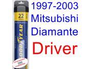 1997-2003 Mitsubishi Diamante Wiper Blade (Driver) (Goodyear Wiper Blades-Assurance) (1998,1999,2000,2001,2002) 1997-2003 Mitsubishi Diamante Wiper Blade (Driver) (Goodyear Wiper Blades-Assurance) (1998,1999,2000,2001,2002)