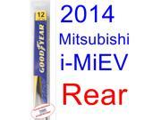 2014 Mitsubishi i MiEV Wiper Blade Rear Goodyear Wiper Blades Assurance