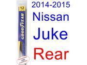 2014-2015 Nissan Juke Wiper Blade (Rear) (Goodyear Wiper Blades-Assurance) 2014-2015 Nissan Juke Wiper Blade (Rear) (Goodyear Wiper Blades-Assurance)