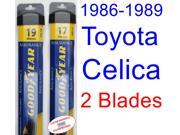 1986-1989 Toyota Celica Replacement Wiper Blade Set/Kit (Set of 2 Blades) (Goodyear Wiper Blades-Assurance) (1987,1988) 1986-1989 Toyota Celica Replacement Wiper Blade Set/Kit (Set of 2 Blades) (Goodyear Wiper Blades-Assurance) (1987,1988)