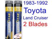 1983 1992 Toyota Land Cruiser Replacement Wiper Blade Set Kit Set of 2 Blades Goodyear Wiper Blades Assurance 1984 1985 1986 1987 1988 1989 1990 1991