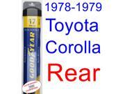 1978-1979 Toyota Corolla Custom Wiper Blade (Rear) (Goodyear Wiper Blades-Assurance) 1978-1979 Toyota Corolla Custom Wiper Blade (Rear) (Goodyear Wiper Blades-Assurance)