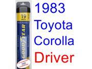 1983 Toyota Corolla SR5 Wiper Blade (Driver) (Goodyear Wiper Blades-Assurance) 1983 Toyota Corolla SR5 Wiper Blade (Driver) (Goodyear Wiper Blades-Assurance)