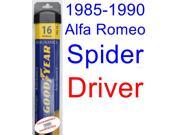 1985-1990 Alfa Romeo Spider Graduate Wiper Blade (Driver) (Goodyear Wiper Blades-Assurance) (1986,1987,1988,1989) 1985-1990 Alfa Romeo Spider Graduate Wiper Blade (Driver) (Goodyear Wiper Blades-Assurance) (1986,1987,1988,1989)