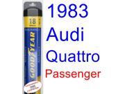 1983 Audi Quattro Wiper Blade (Passenger) (Goodyear Wiper Blades-Assurance) 1983 Audi Quattro Wiper Blade (Passenger) (Goodyear Wiper Blades-Assurance)