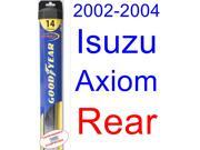 2002-2004 Isuzu Axiom Wiper Blade (Rear) (Goodyear Wiper Blades-Hybrid) (2003) 2002-2004 Isuzu Axiom Wiper Blade (Rear) (Goodyear Wiper Blades-Hybrid) (2003)