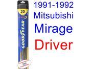 1991-1992 Mitsubishi Mirage Wiper Blade (Driver) (Goodyear Wiper Blades-Hybrid) 1991-1992 Mitsubishi Mirage Wiper Blade (Driver) (Goodyear Wiper Blades-Hybrid)